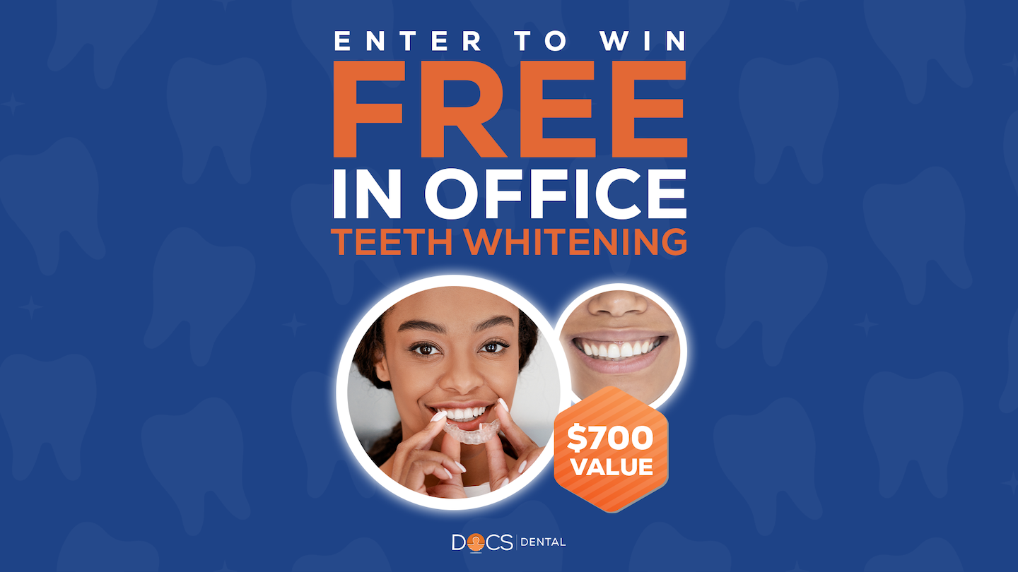 Win free in office teeth whitening
