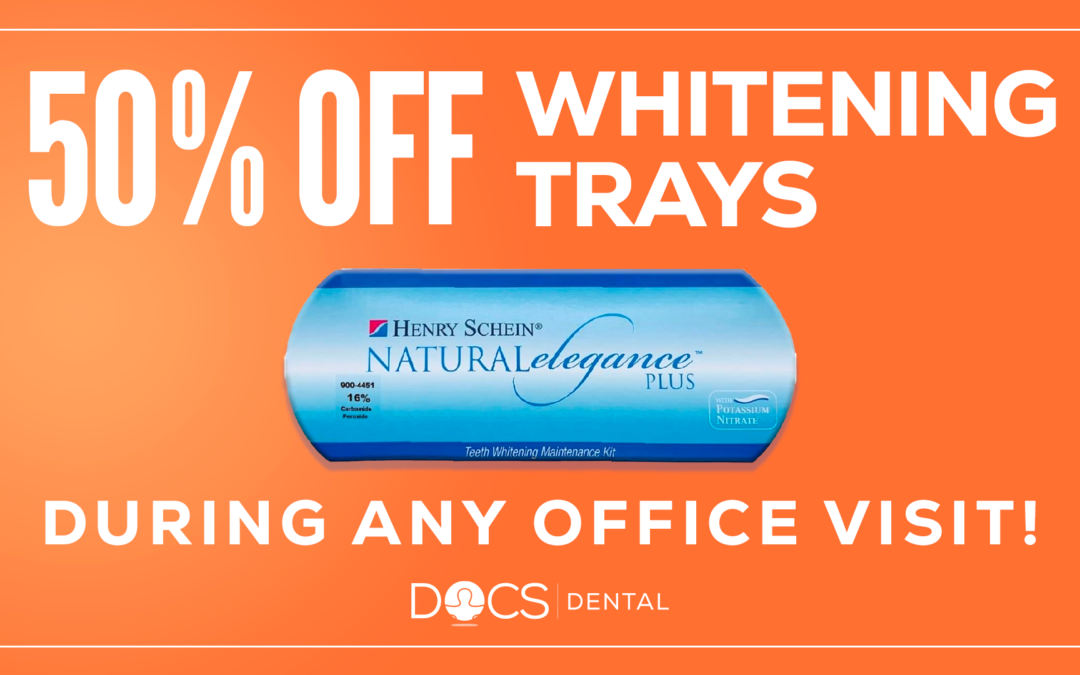 Get 50% off on whitening trays